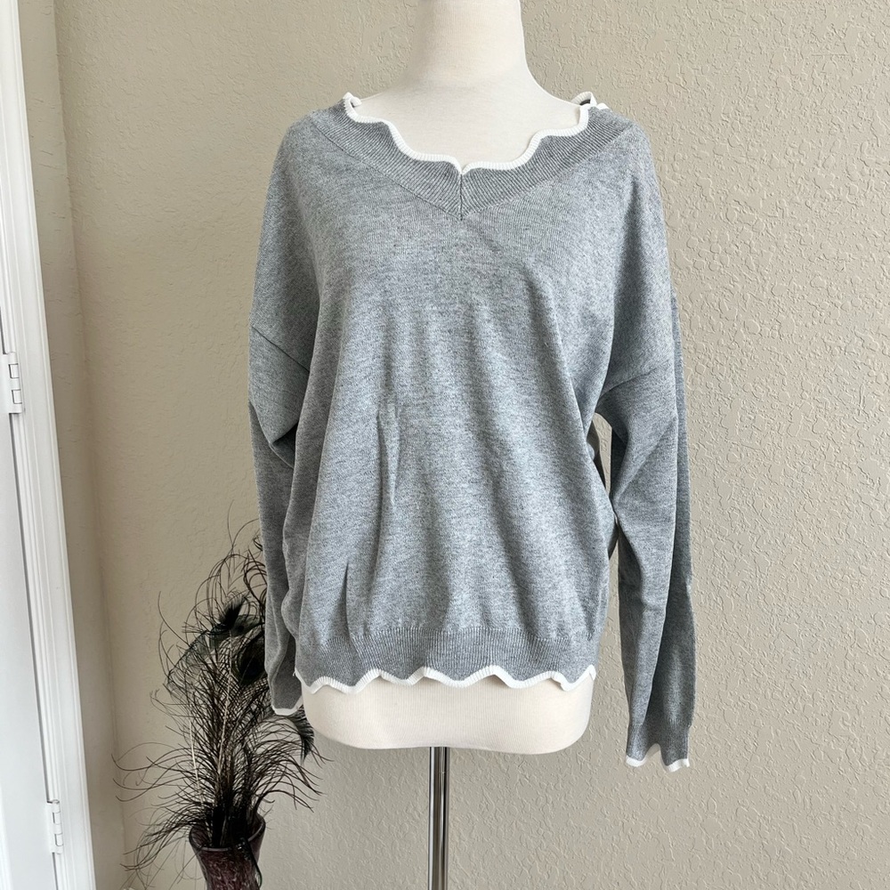 Miss Look 2xl gray sweater